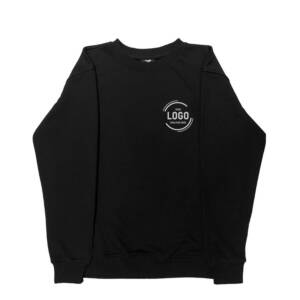 Baskılı Sweatshirt - Siyah