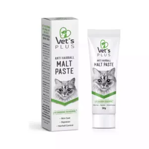 Vet's Plus Anti-Hairball Sağlıklı Tüyler İçin Malt Kedi Macunu